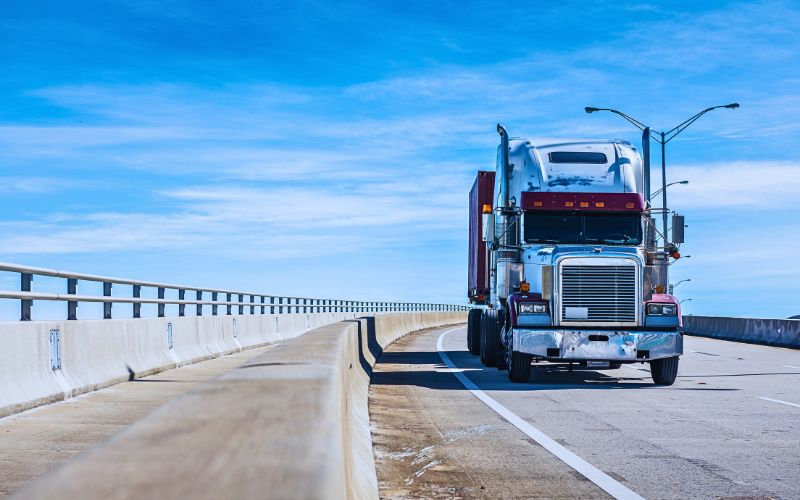 big truck on the highway