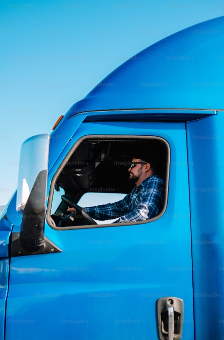 truckers in blue